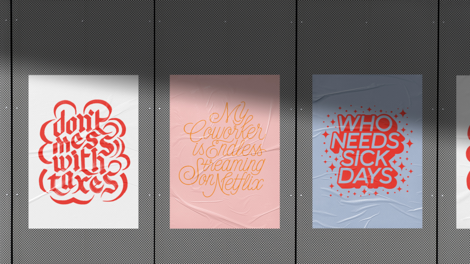 white-pink-blue-posters